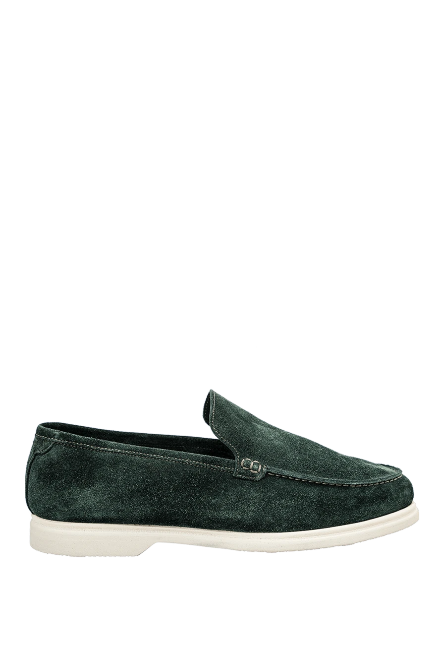 Pellettieri di Parma man green suede loafers for men купить с ценами и фото 158977 - photo 1