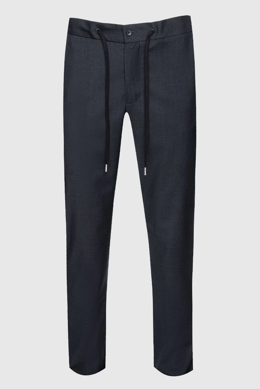 Cesare di Napoli man gray wool trousers for men купить с ценами и фото 158992 - photo 1