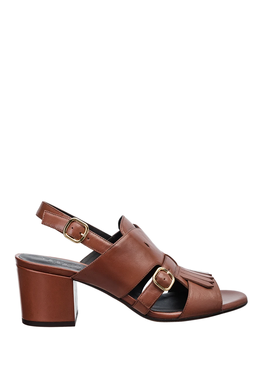 Doucal`s woman brown leather sandals for women купить с ценами и фото 159017 - photo 1