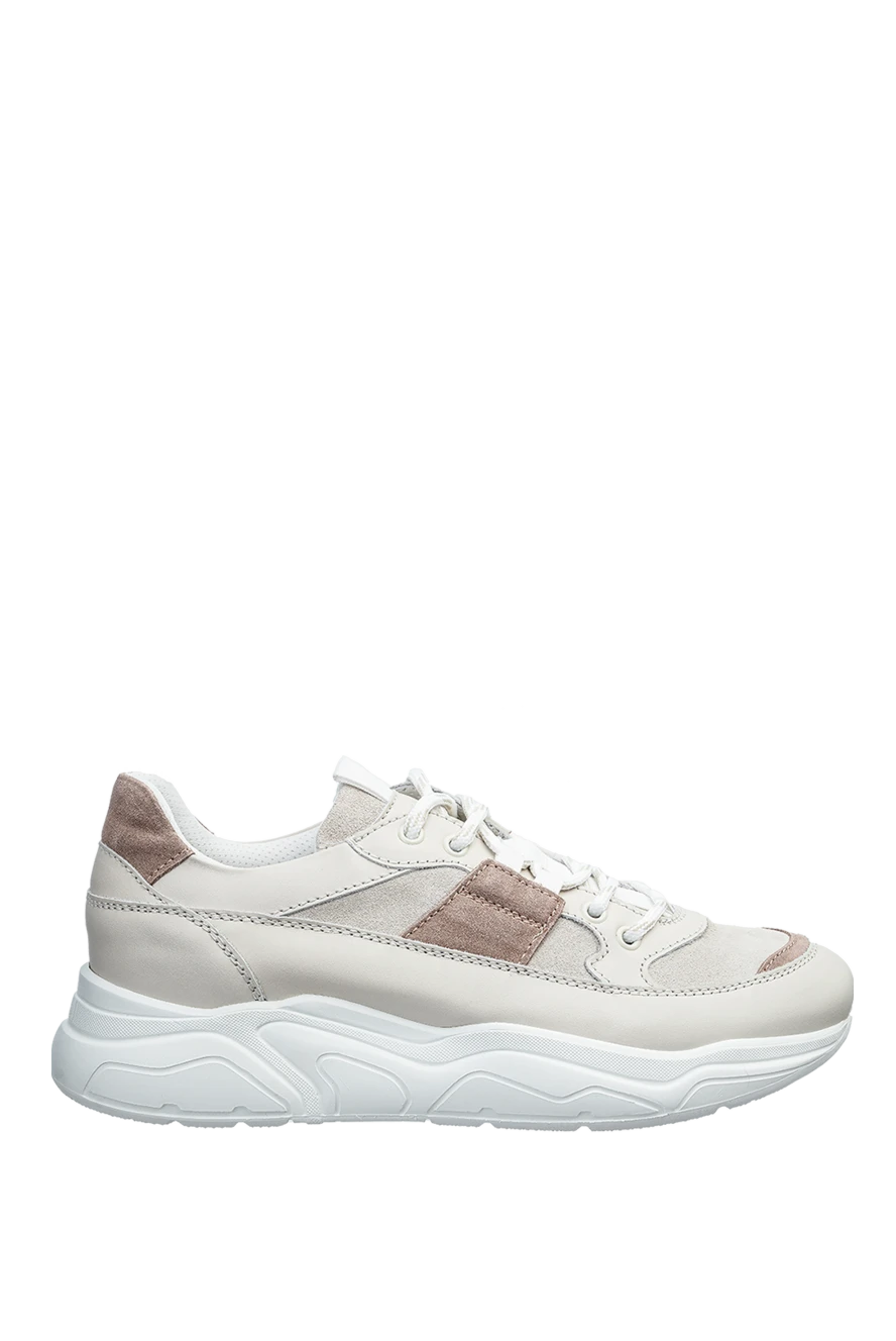 Doucal`s woman beige leather sneakers for women купить с ценами и фото 159021 - photo 1