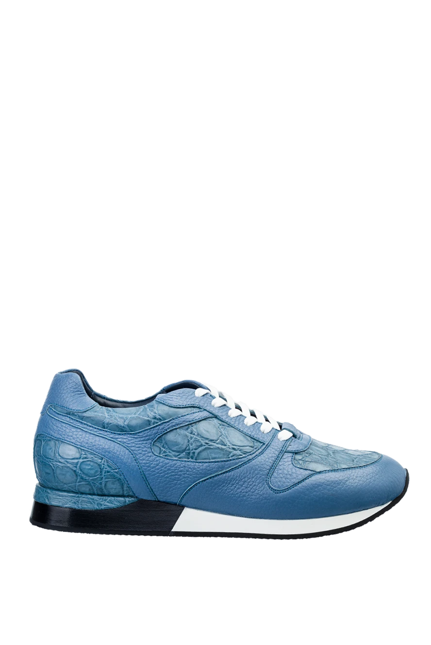 Bontoni крокодил былғарысынан және қарама-қарсы табанынан жасалған спорттық кроссовкалар
159037 - фото 1