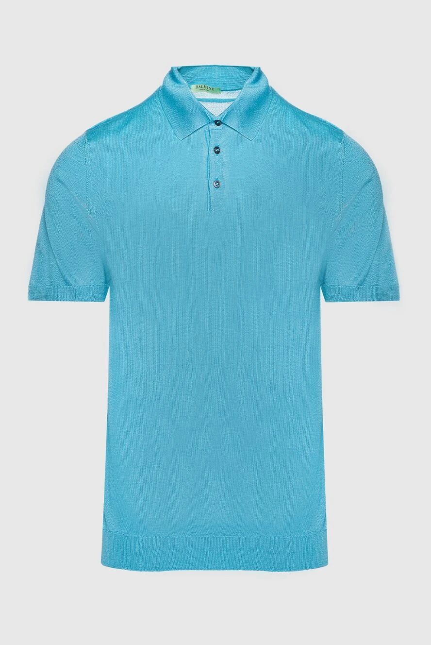 Dalmine man blue silk polo for men купить с ценами и фото 159138 - photo 1