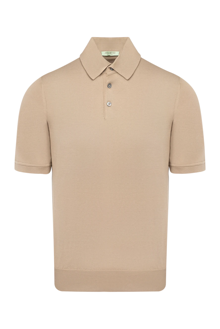 Dalmine man beige men's long sleeve cotton polo купить с ценами и фото 159153 - photo 1