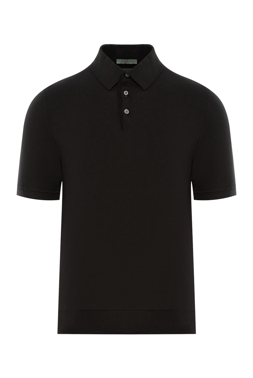 Dalmine поло хлопковое бежевое базовое мужское 159153 - фото 1