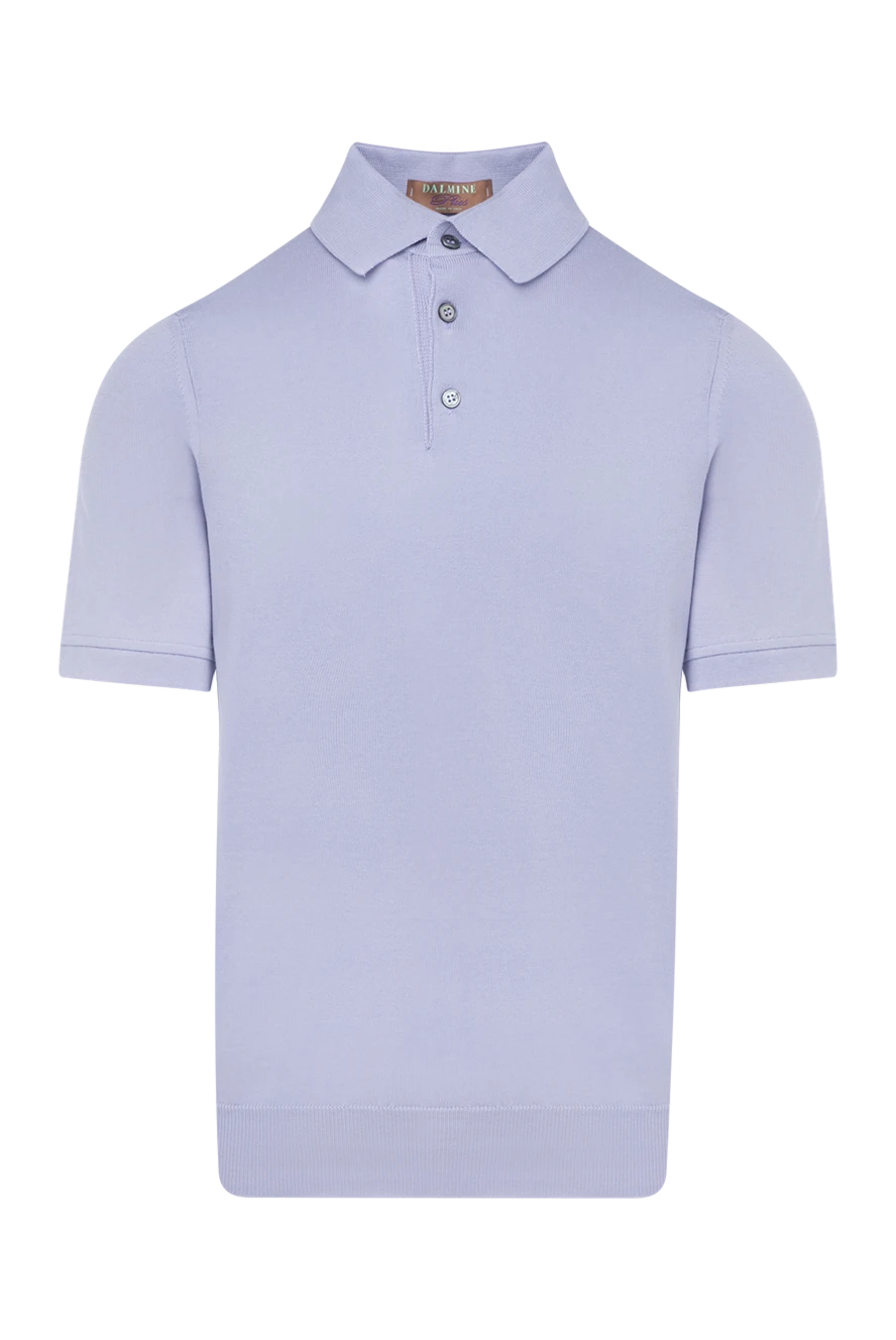 Dalmine man blue long sleeve cotton polo for men купить с ценами и фото 159157 - photo 1