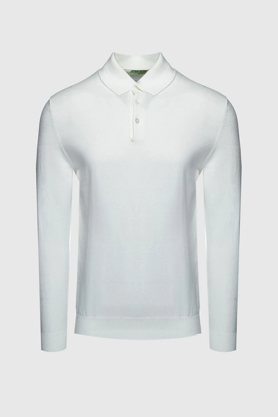 Dalmine man white long sleeve cotton polo for men купить с ценами и фото 159159 - photo 1