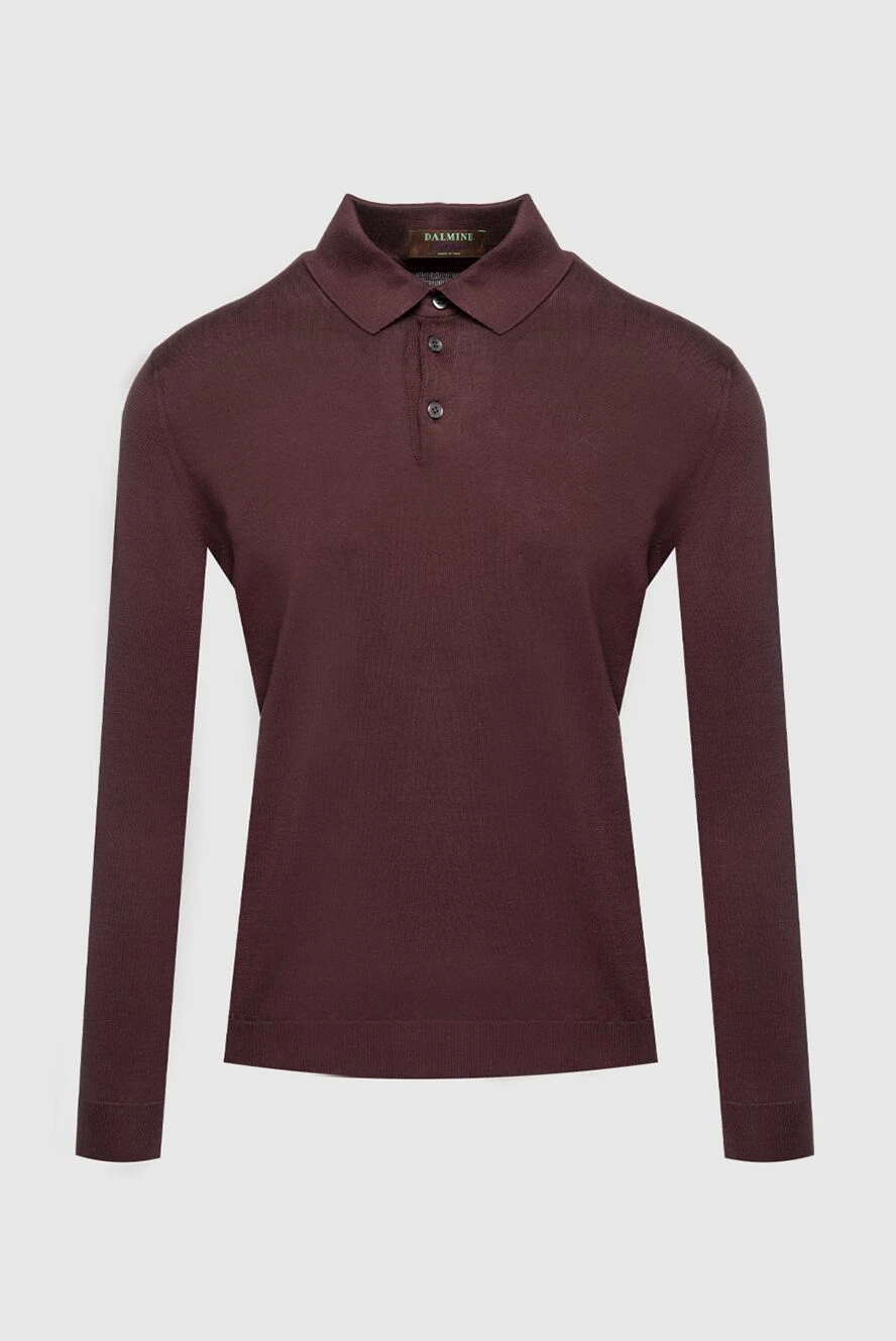 Dalmine man cotton long sleeve polo brown for men купить с ценами и фото 159163 - photo 1