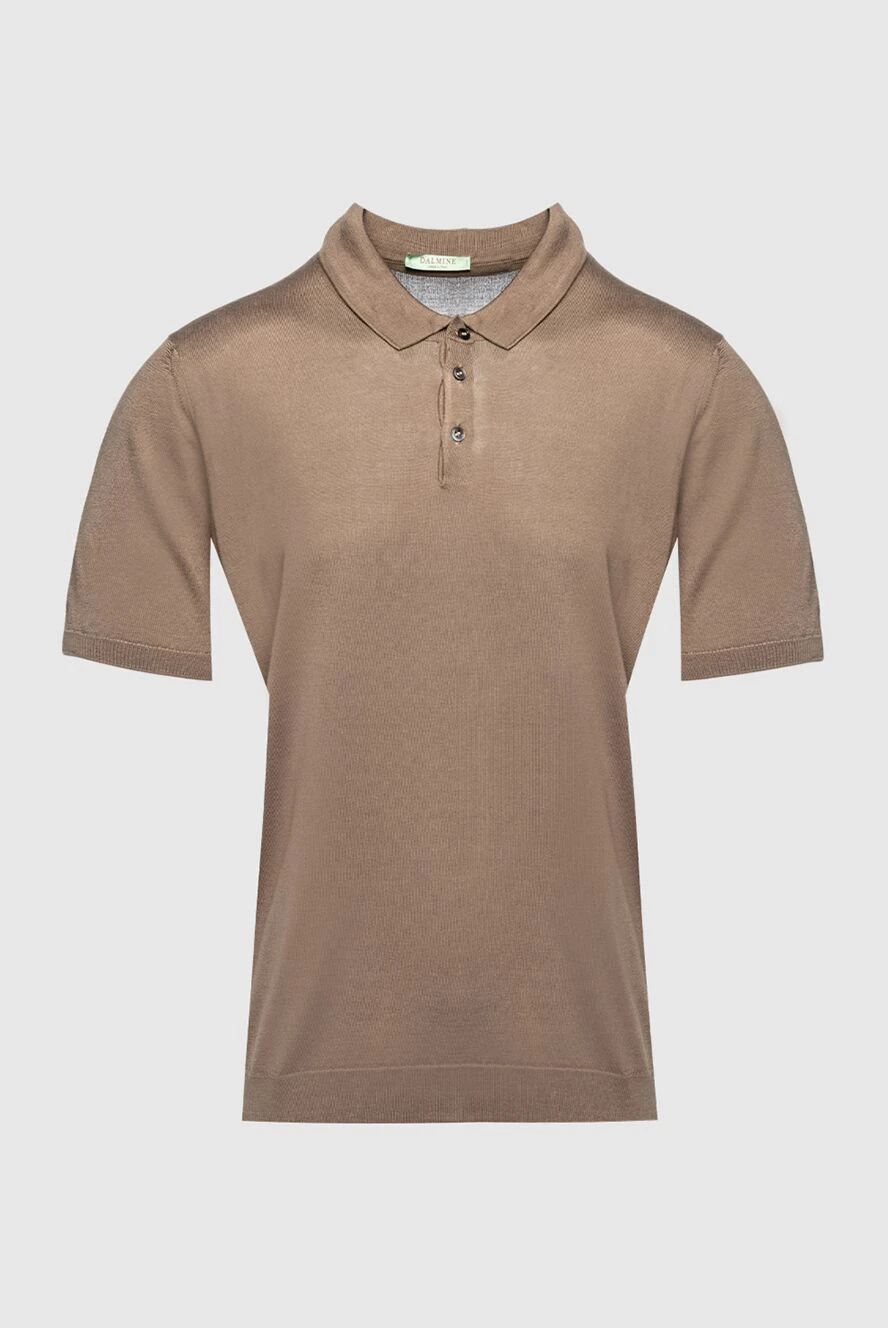 Dalmine man silk polo brown for men купить с ценами и фото 159167 - photo 1