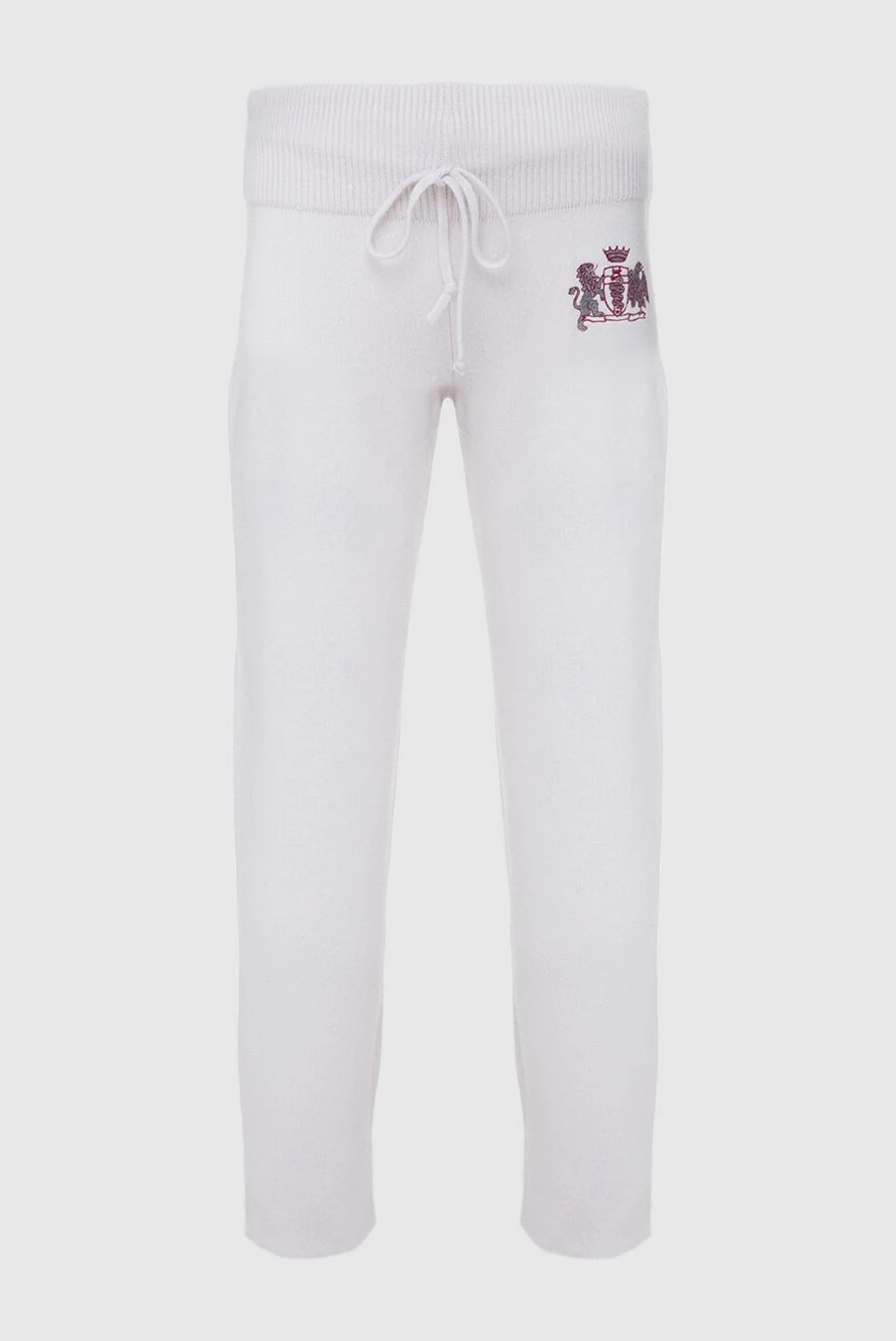 Massimo Sforza man men's cashmere sweatpants, white купить с ценами и фото 159294 - photo 1