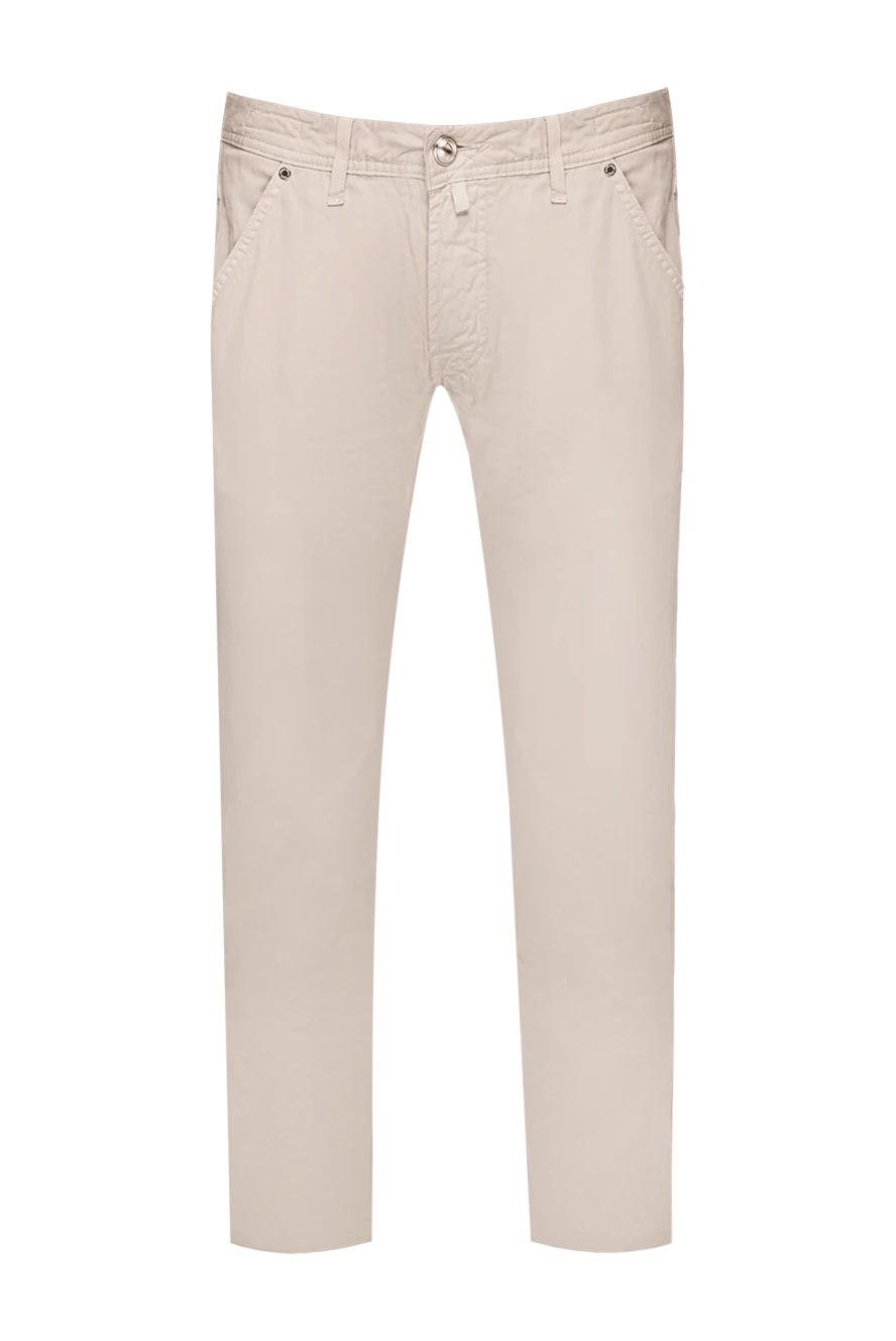 Jacob Cohen man white cotton jeans for men купить с ценами и фото 159366 - photo 1