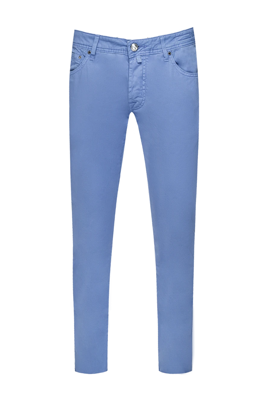 Jacob Cohen man blue cotton jeans for men купить с ценами и фото 159367 - photo 1