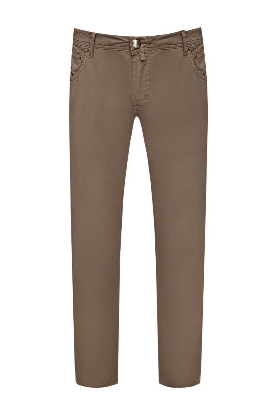 Jacob Cohen man beige cotton jeans for men купить с ценами и фото 159371 - photo 1