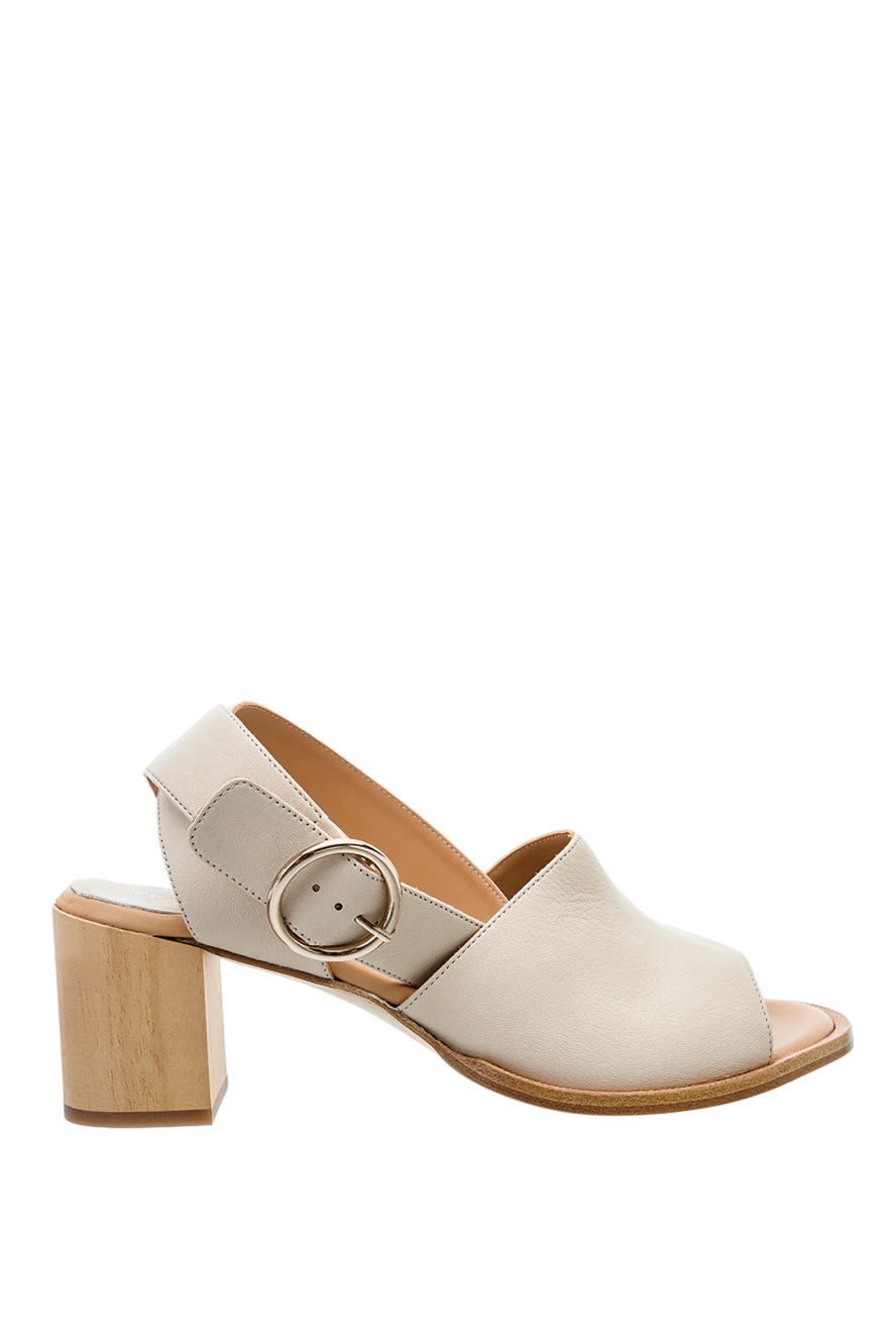 Paloma Barcelo woman beige leather sandals for women купить с ценами и фото 159376 - photo 1