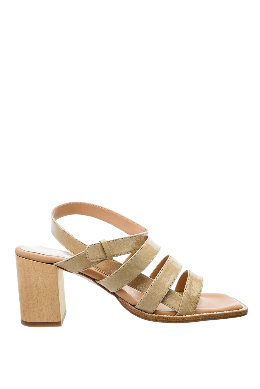 Paloma Barcelo woman beige leather sandals for women купить с ценами и фото 159378 - photo 1