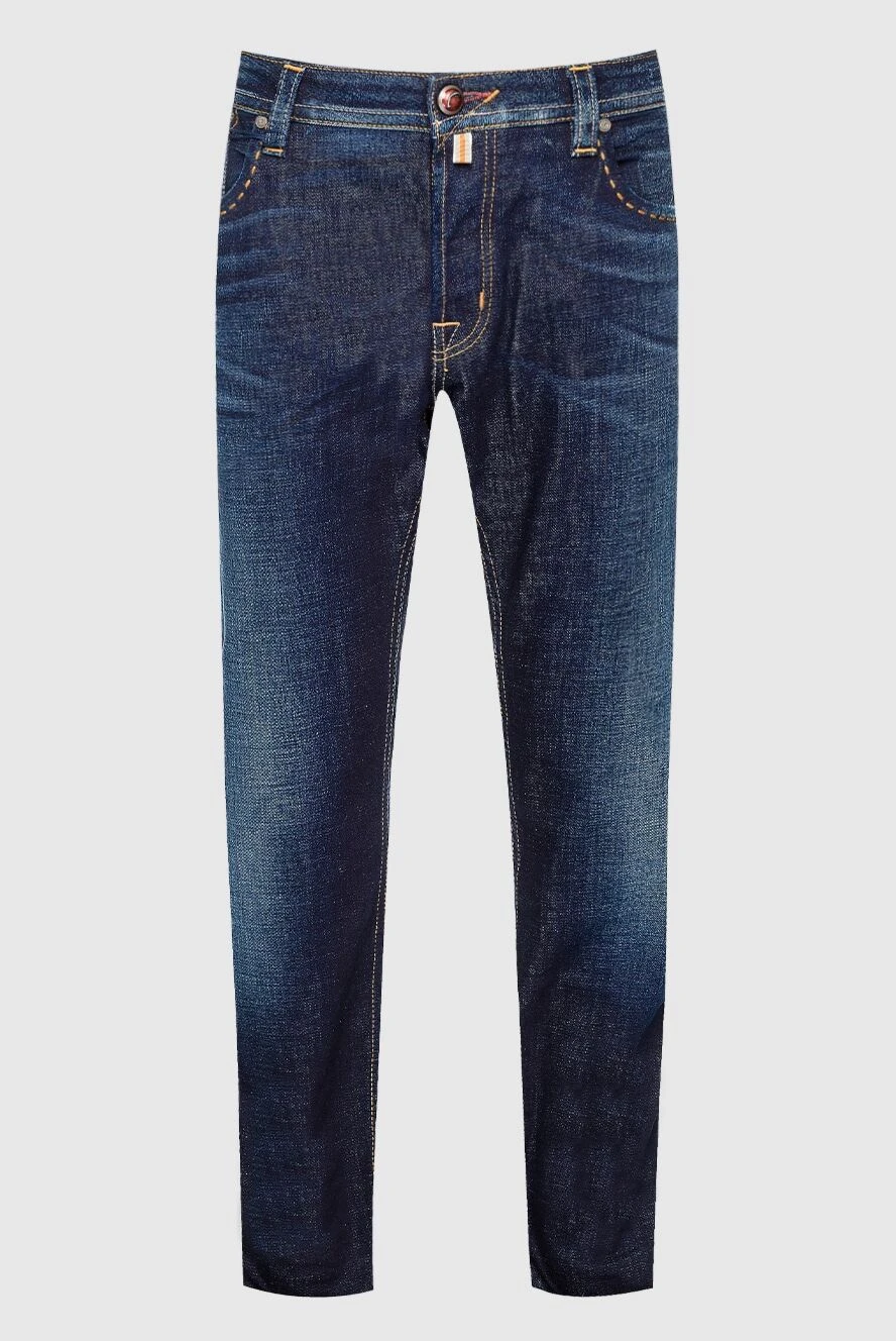 Jacob Cohen man blue cotton jeans for men купить с ценами и фото 159438 - photo 1