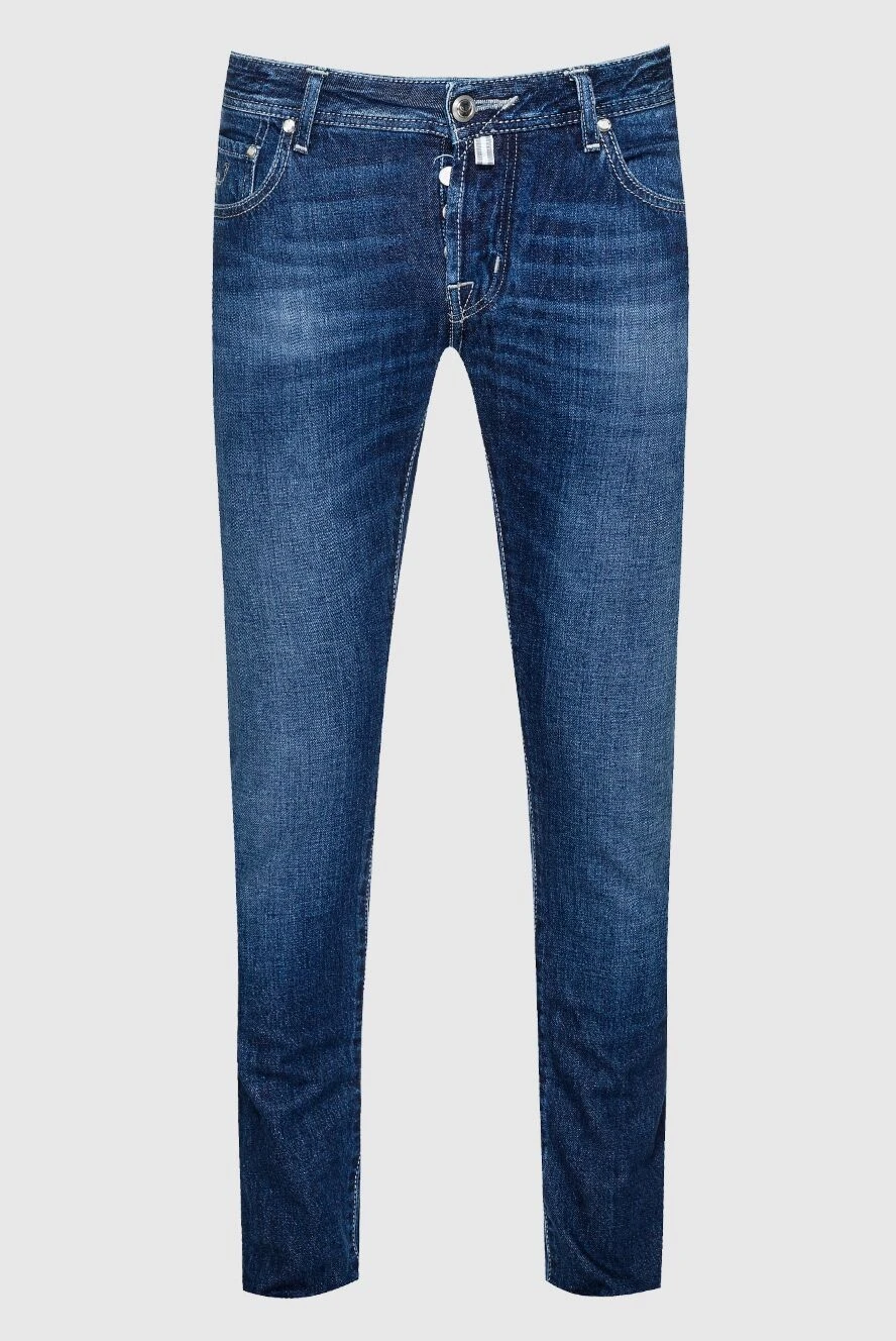 Jacob Cohen man blue cotton jeans for men купить с ценами и фото 159464 - photo 1