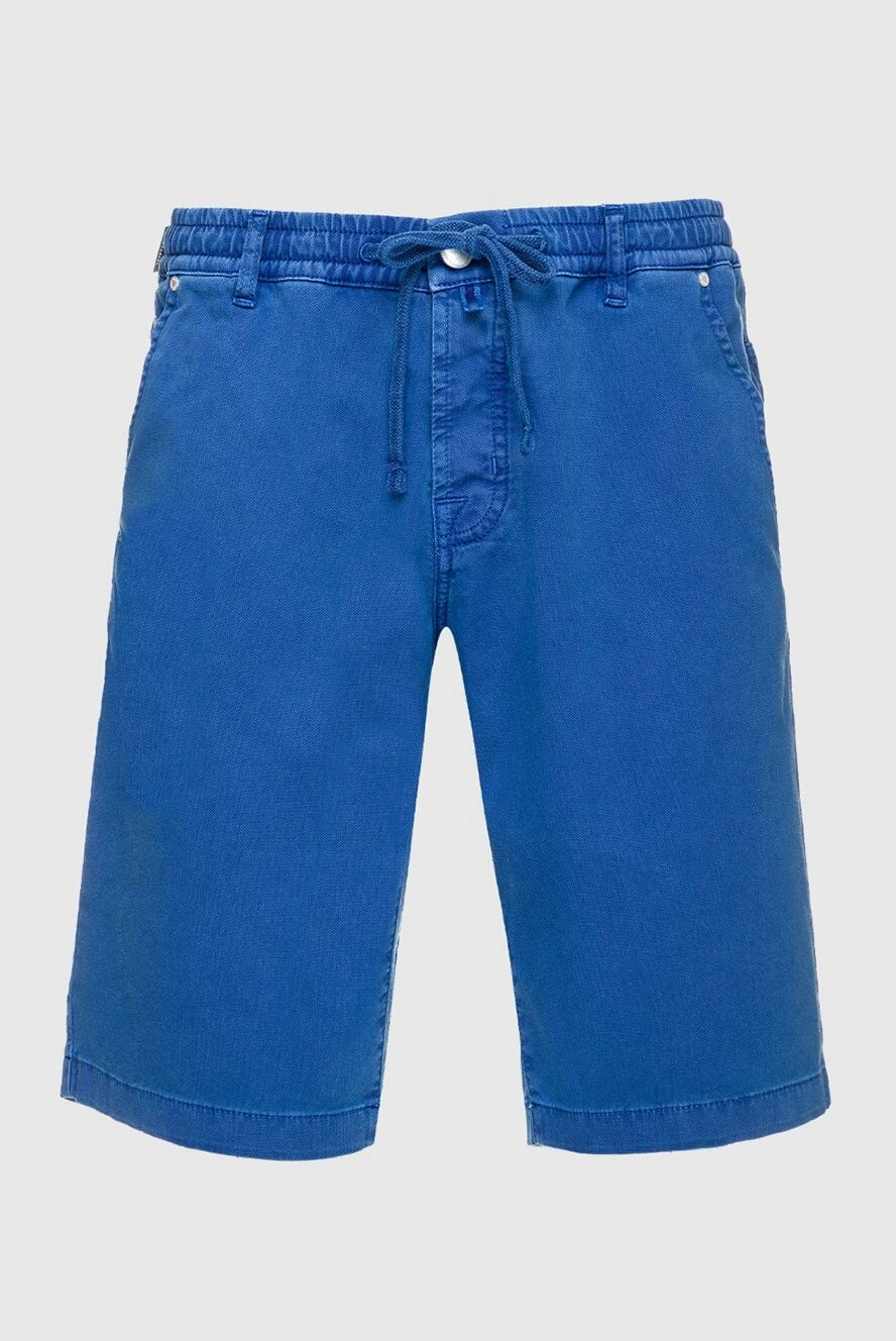 Jacob Cohen man blue cotton shorts for men купить с ценами и фото 159522 - photo 1