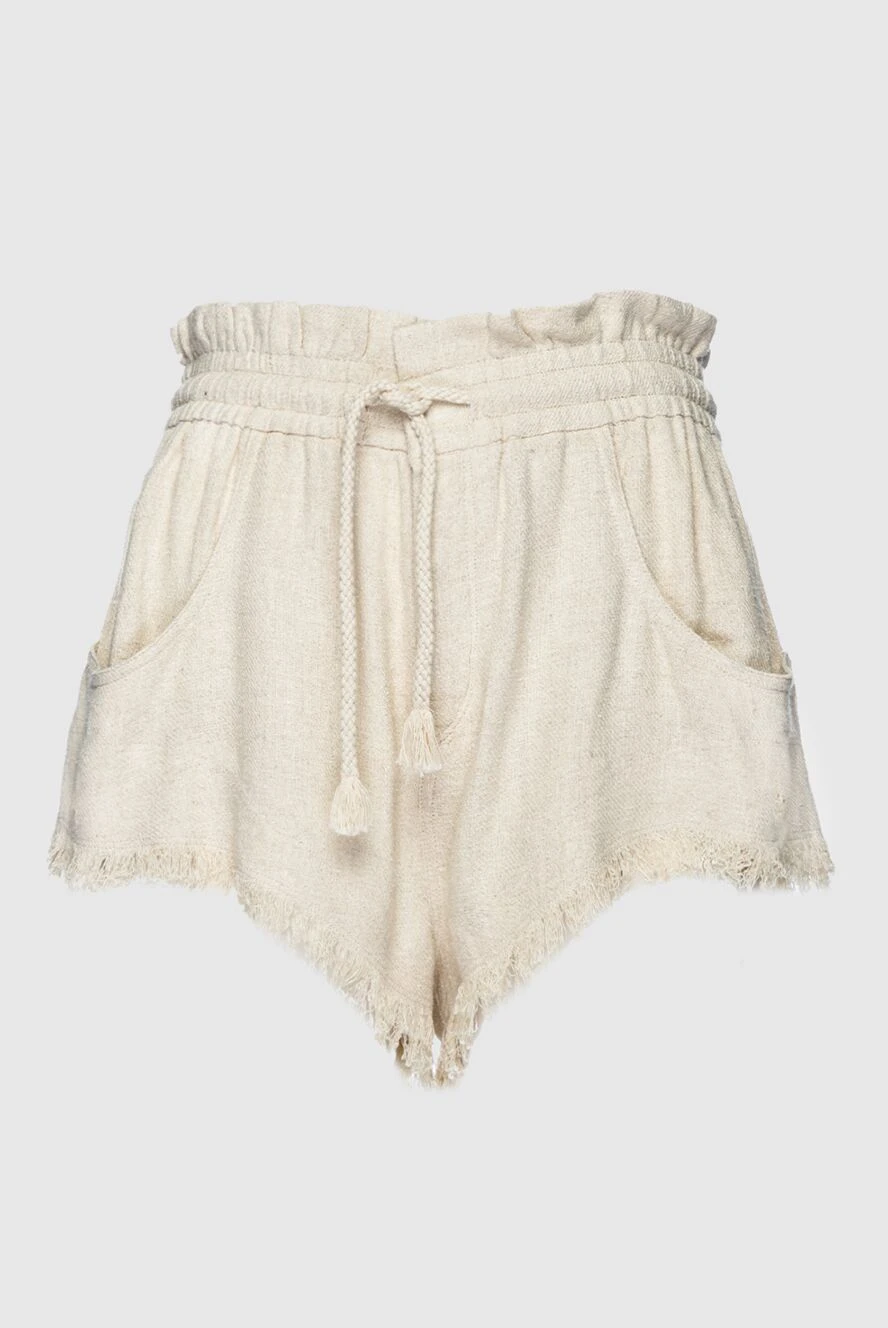 Isabel Marant woman beige cotton shorts for women купить с ценами и фото 159530 - photo 1