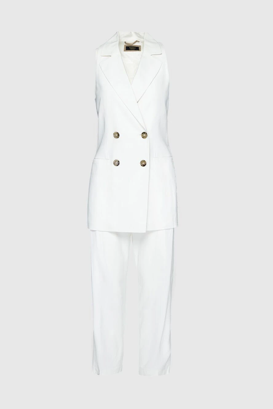 Peserico woman white women's trouser suit made of viscose and elastane купить с ценами и фото 159653 - photo 1