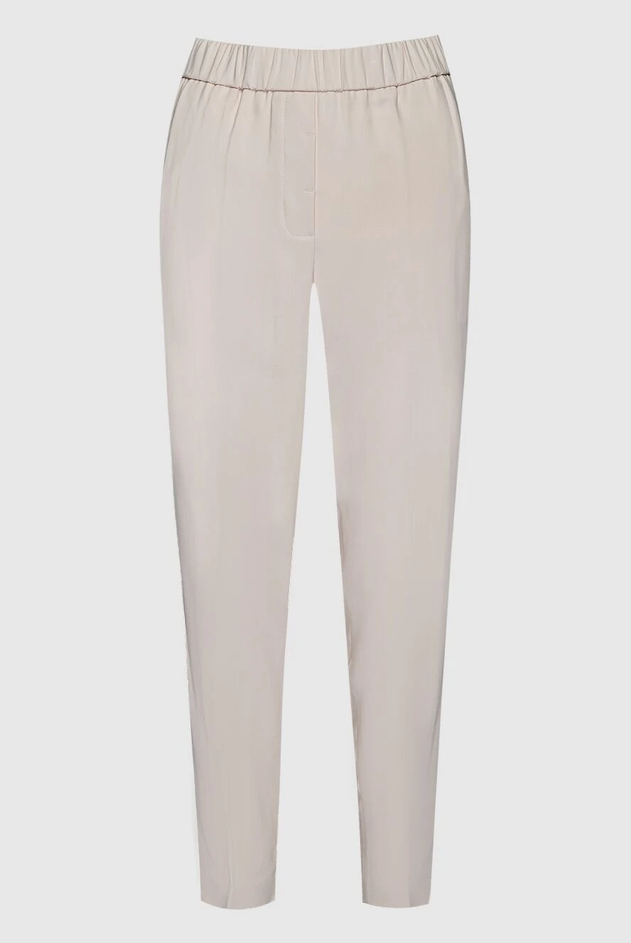 Peserico woman pink viscose trousers for women купить с ценами и фото 159671 - photo 1