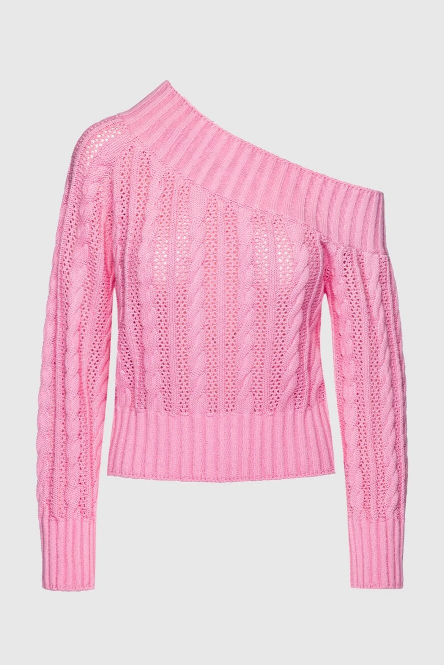 MSGM woman pink cotton jumper for women купить с ценами и фото 159679 - photo 1