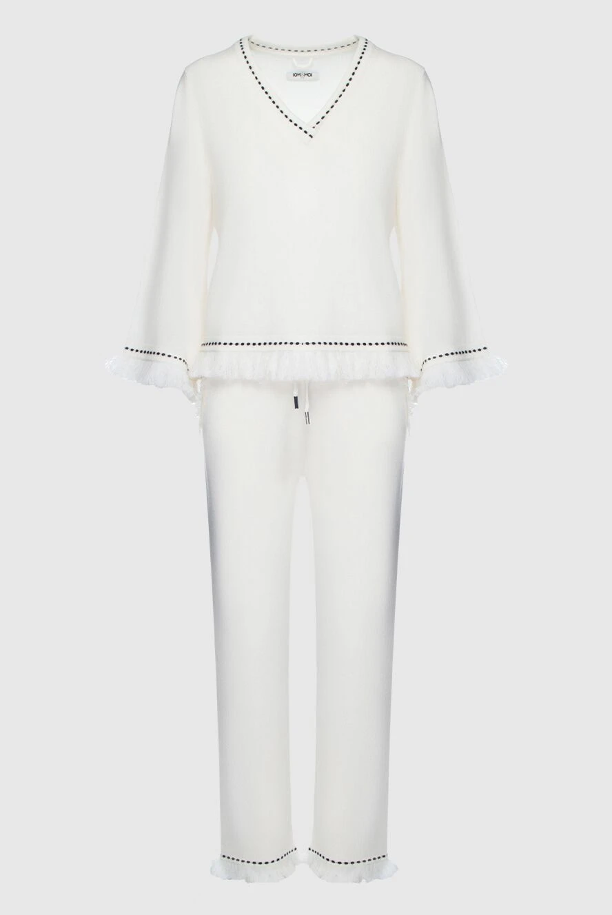 Max&Moi woman white women's walking suit made of wool and cashmere купить с ценами и фото 159713 - photo 1