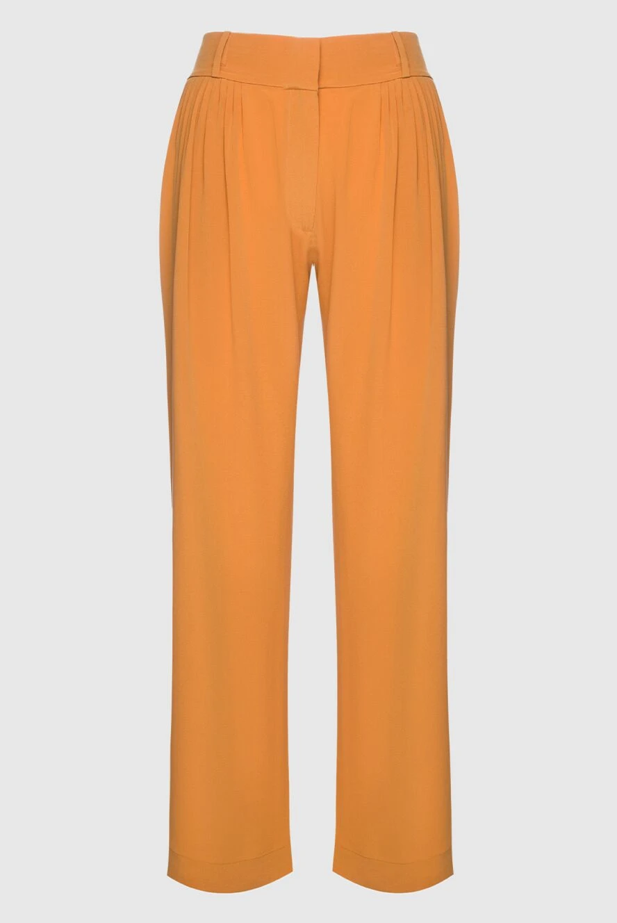 Max&Moi woman orange silk trousers for women купить с ценами и фото 159723 - photo 1