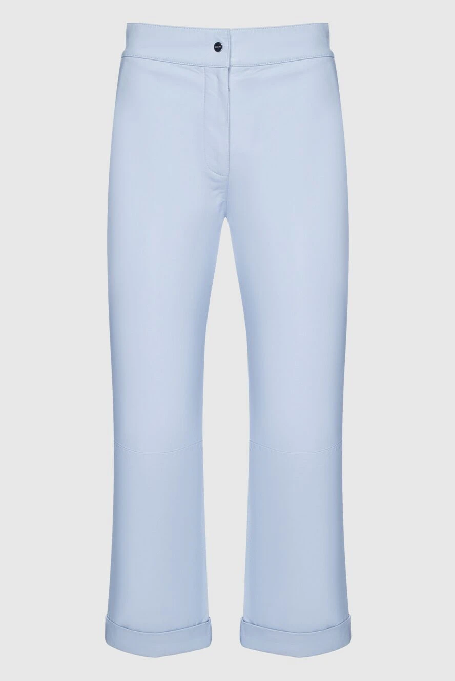 Max&Moi woman blue leather trousers for women купить с ценами и фото 159732 - photo 1