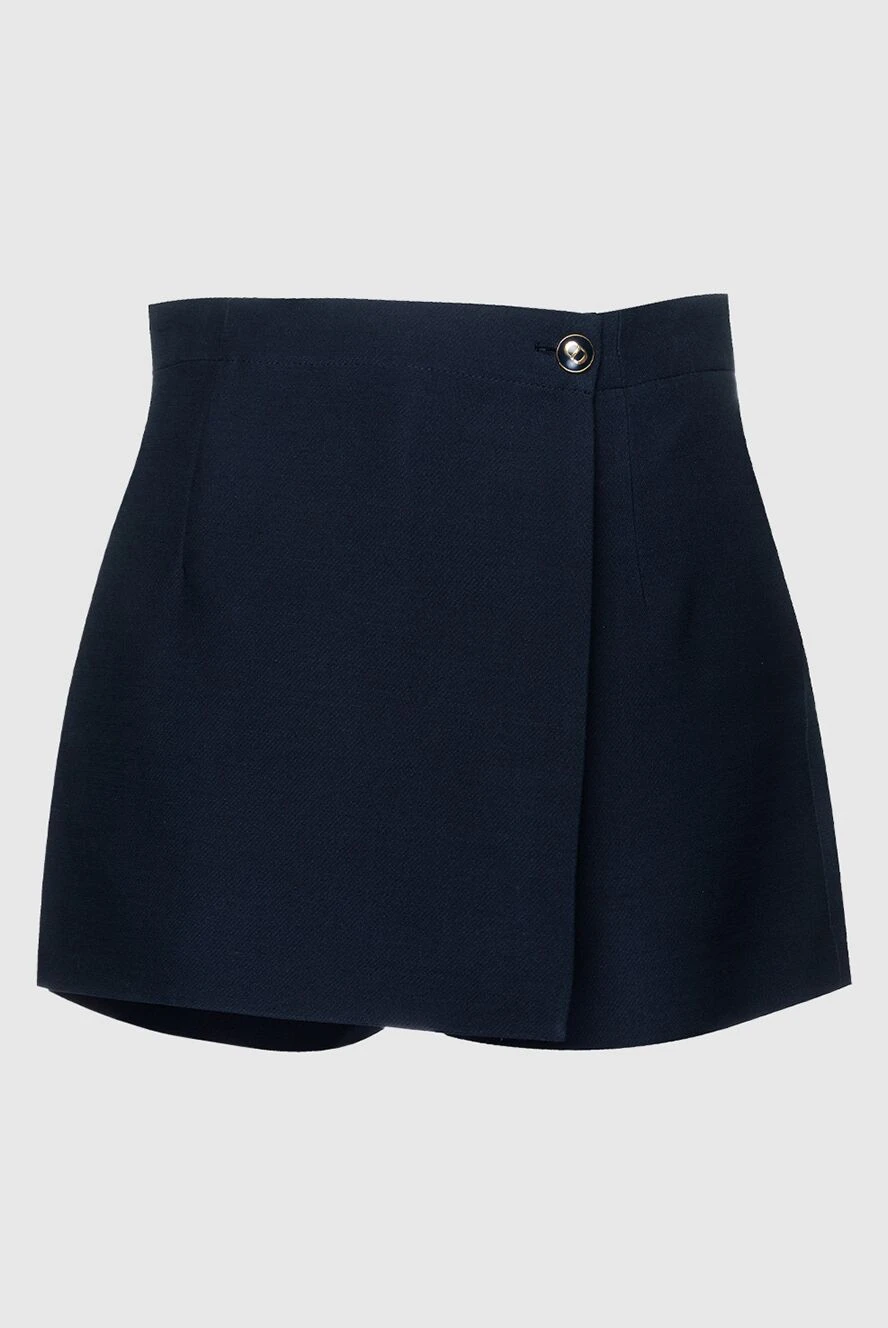 Dior woman blue wool and silk shorts for women купить с ценами и фото 159759 - photo 1