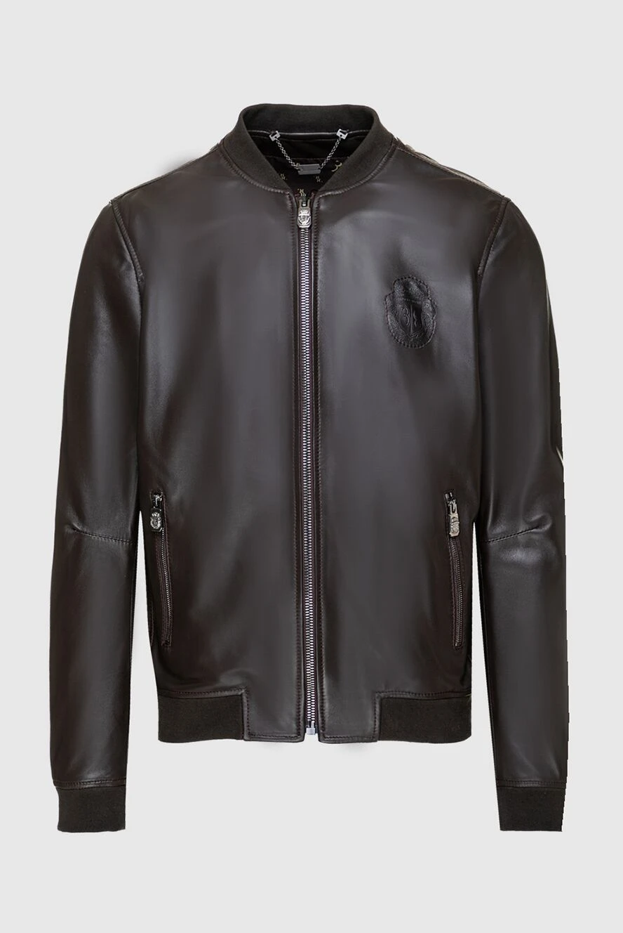 Billionaire man black leather jacket for men купить с ценами и фото 159994 - photo 1