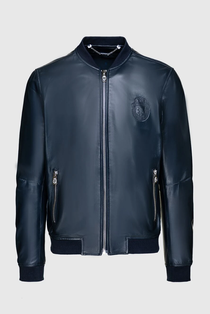 Billionaire man blue leather jacket for men купить с ценами и фото 159995 - photo 1