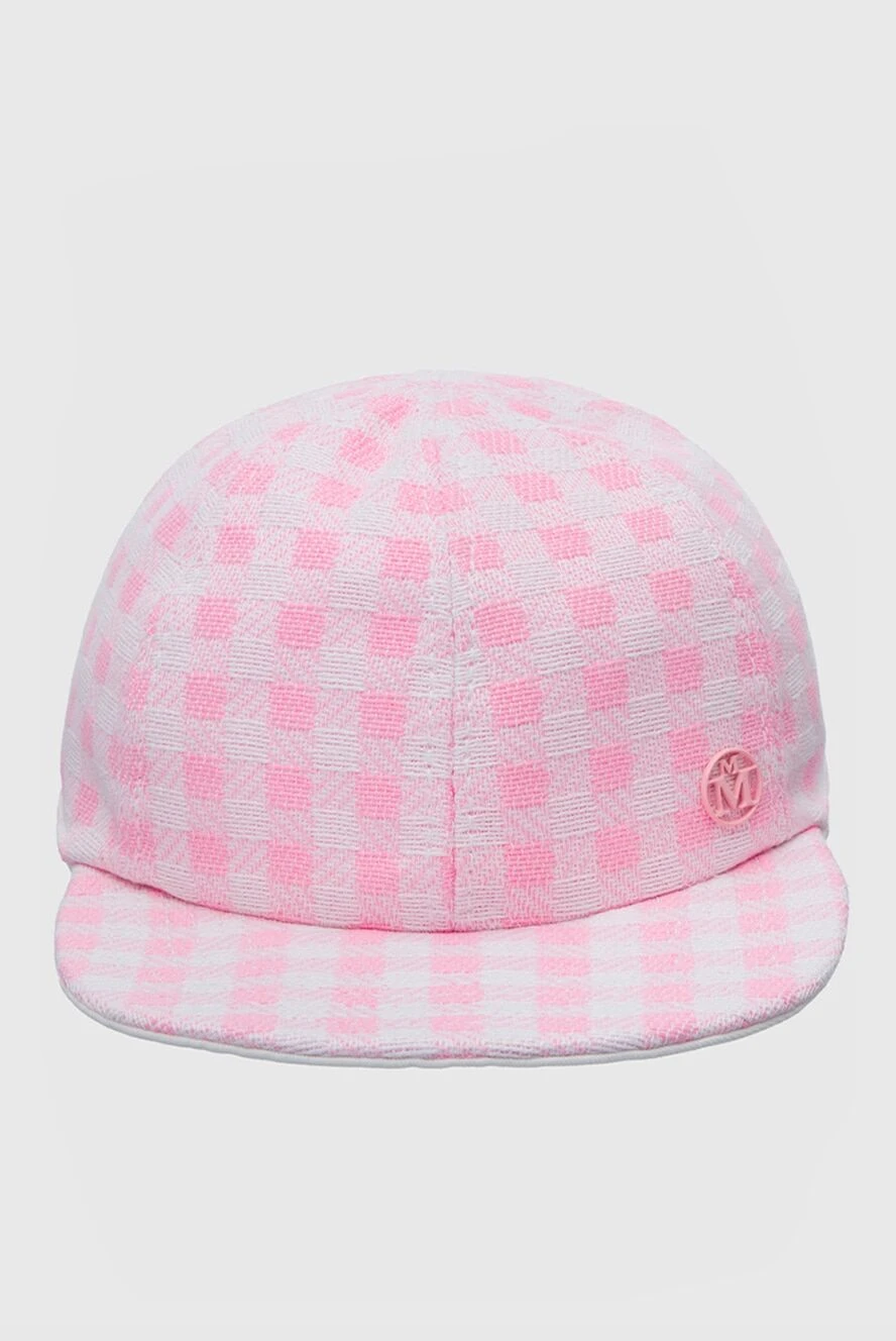 Maison Michel woman pink cotton cap for women купить с ценами и фото 160013 - photo 1