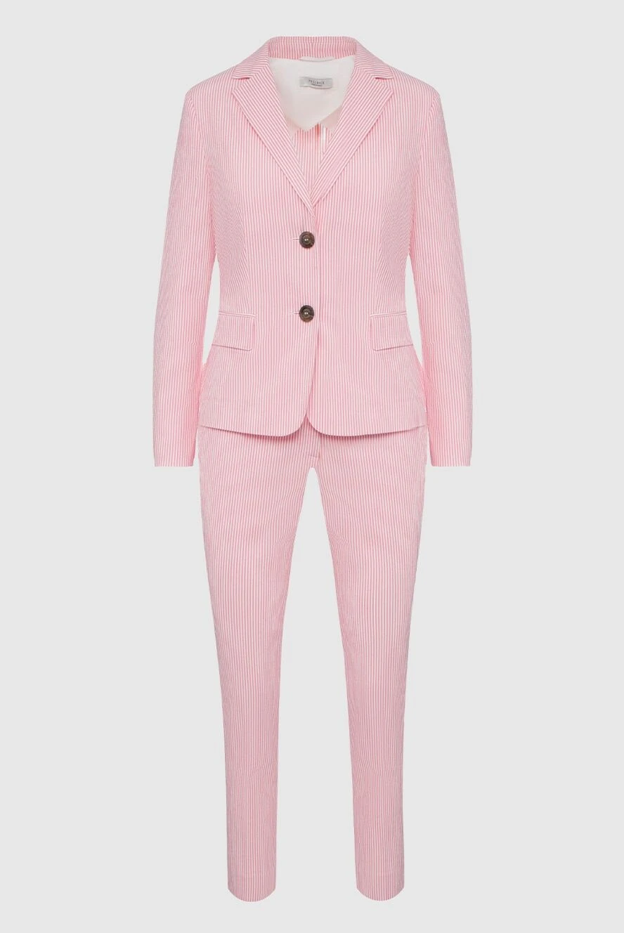 Peserico woman pink women's trouser suit made of cotton and elastane купить с ценами и фото 160052 - photo 1