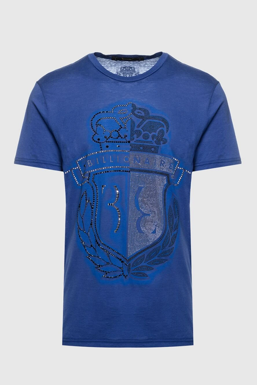 Billionaire man cotton t-shirt blue for men купить с ценами и фото 160068 - photo 1