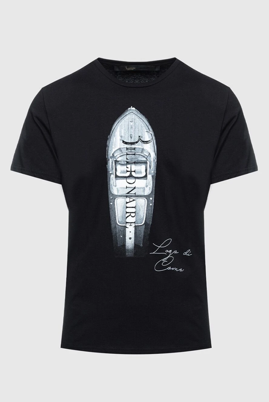 Billionaire man black cotton t-shirt for men купить с ценами и фото 160077 - photo 1