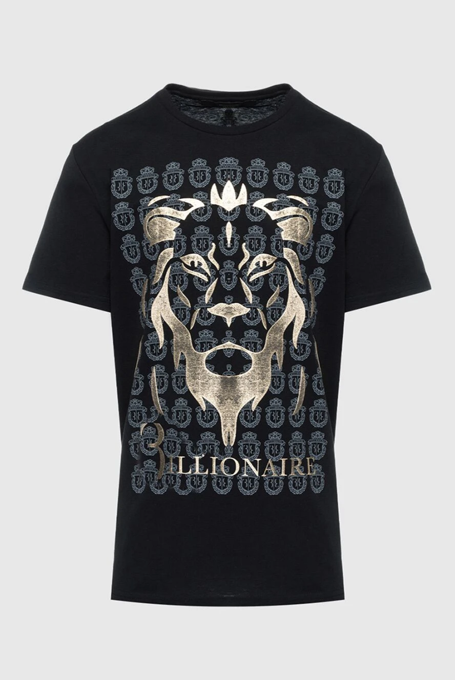 Billionaire man black cotton t-shirt for men купить с ценами и фото 160082 - photo 1