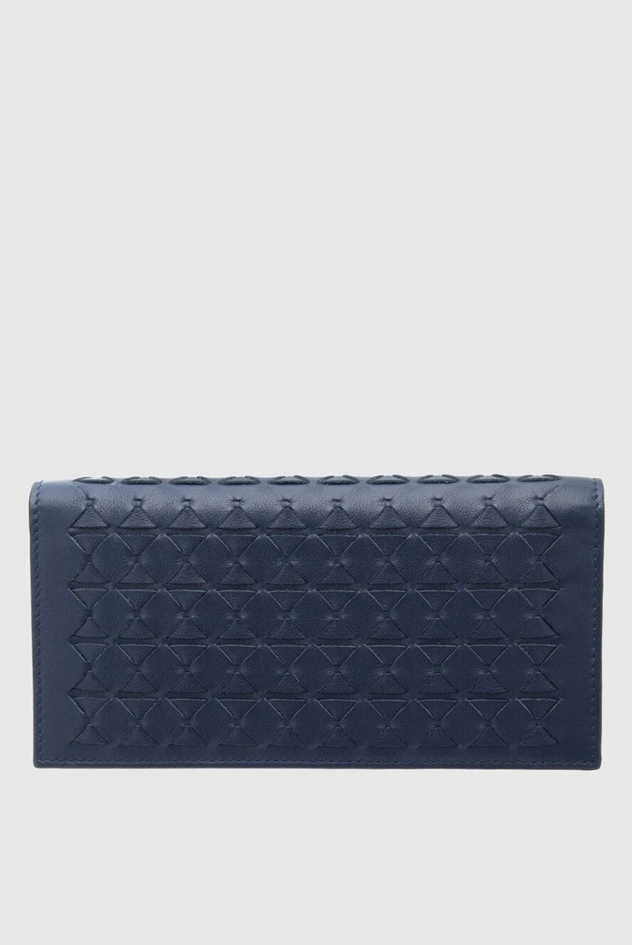 Serapian man men's clutch bag made of genuine leather blue купить с ценами и фото 160128 - photo 1