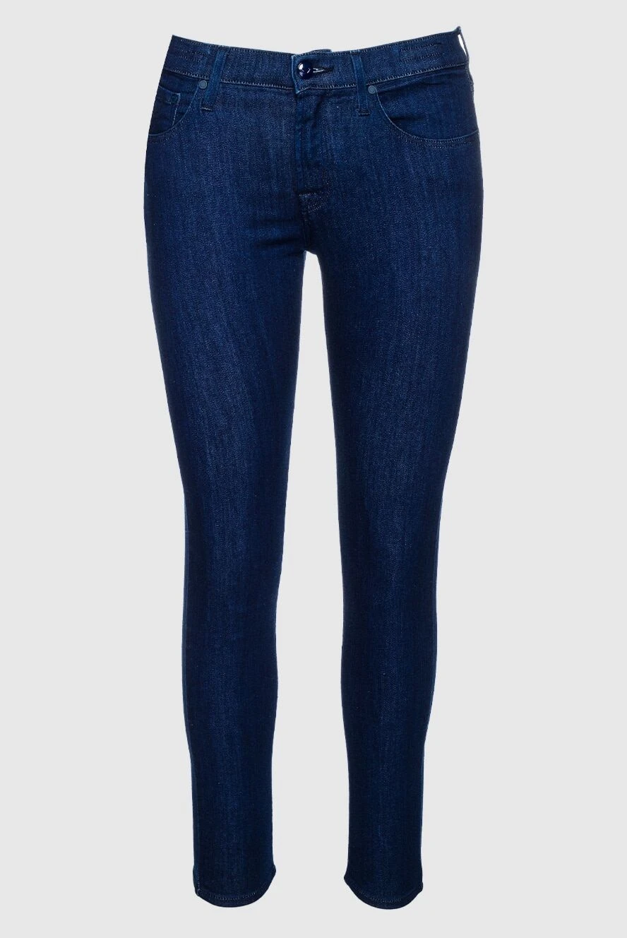 Jacob Cohen woman blue cotton jeans for women купить с ценами и фото 160191 - photo 1