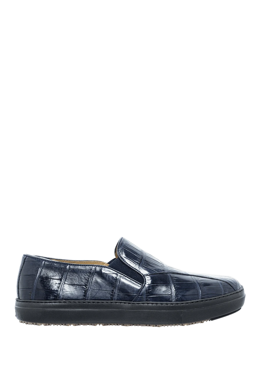 Tardini man blue alligator slip-ons for men купить с ценами и фото 160266 - photo 1