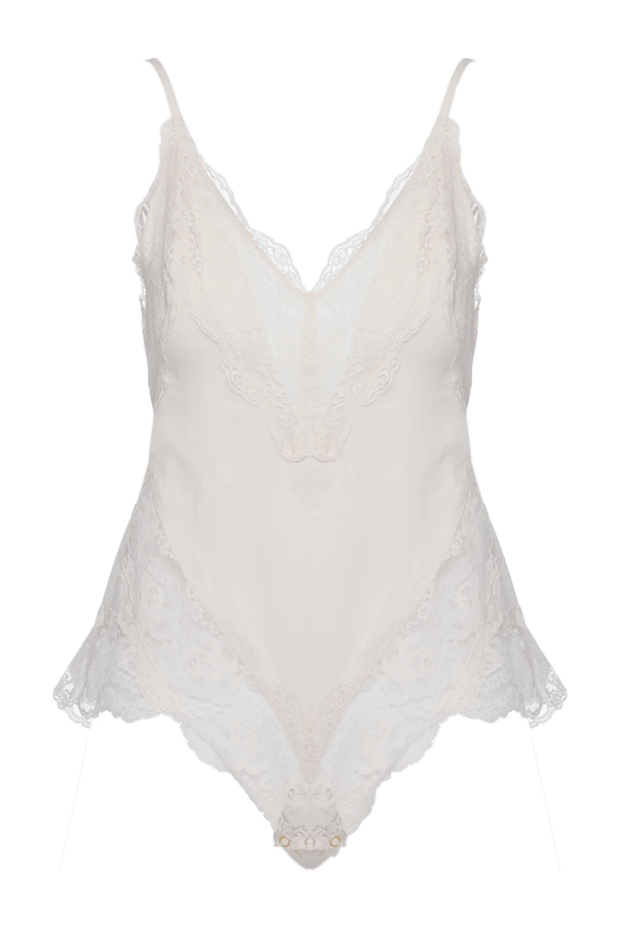 Zimmermann woman white cotton bodysuit for women купить с ценами и фото 160276 - photo 1