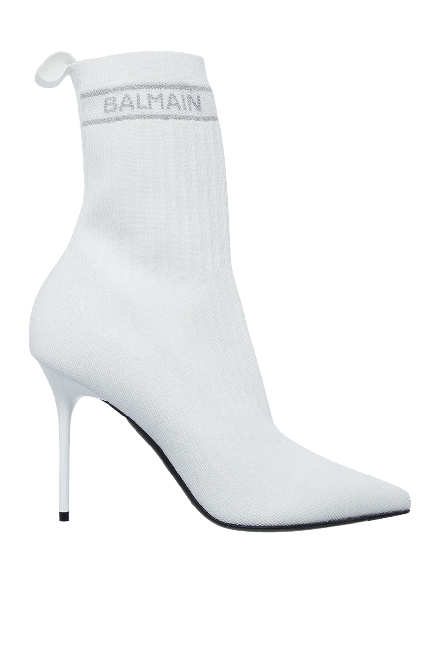 Balmain woman white textile ankle boots for women купить с ценами и фото 160301 - photo 1