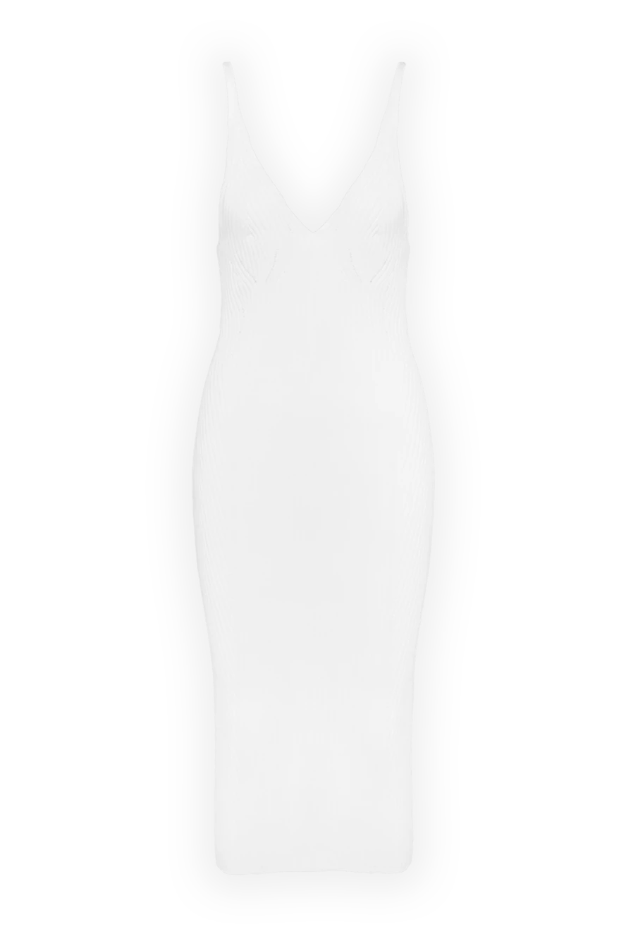 Balmain woman white dress made of viscose and polyamide for women купить с ценами и фото 160306 - photo 1