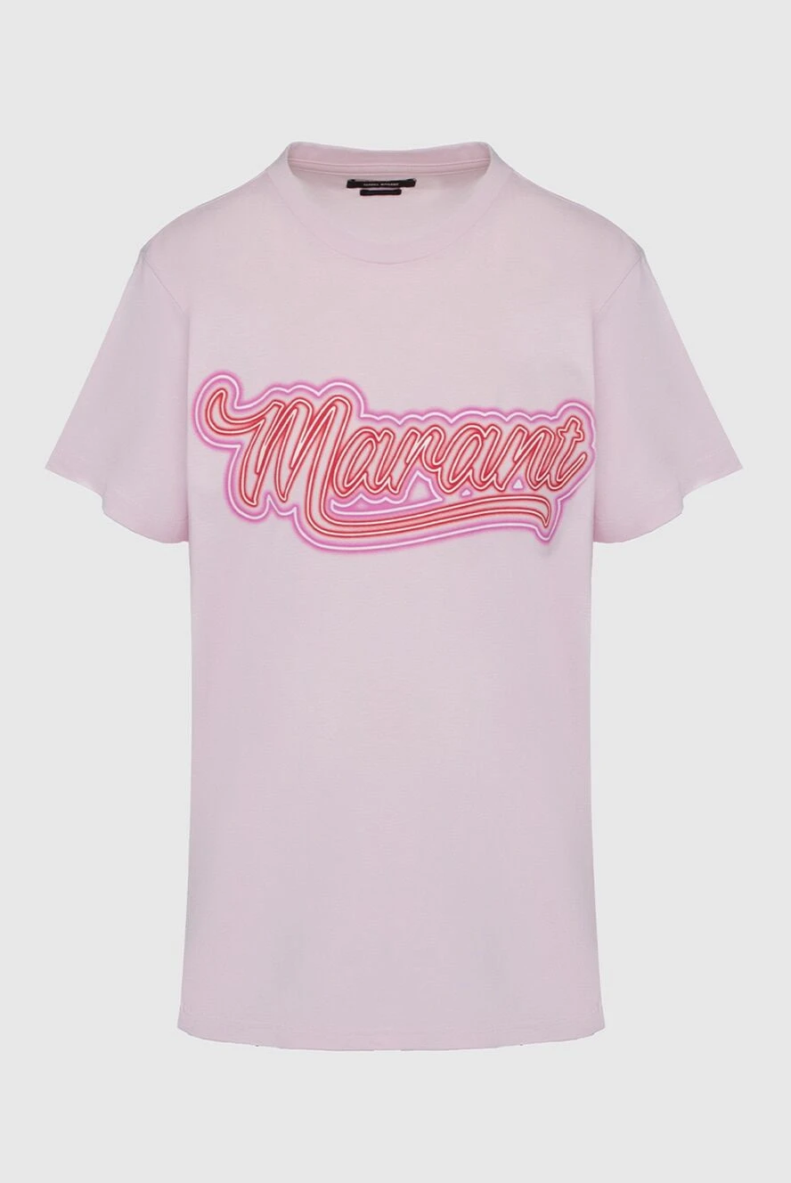 Isabel Marant woman pink cotton t-shirt for women купить с ценами и фото 160375 - photo 1