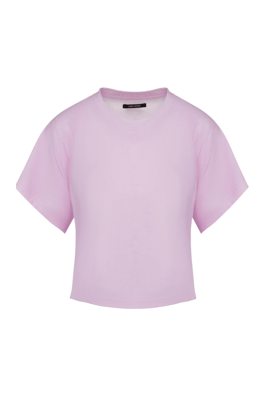 Isabel Marant woman pink cotton t-shirt for women купить с ценами и фото 160379 - photo 1