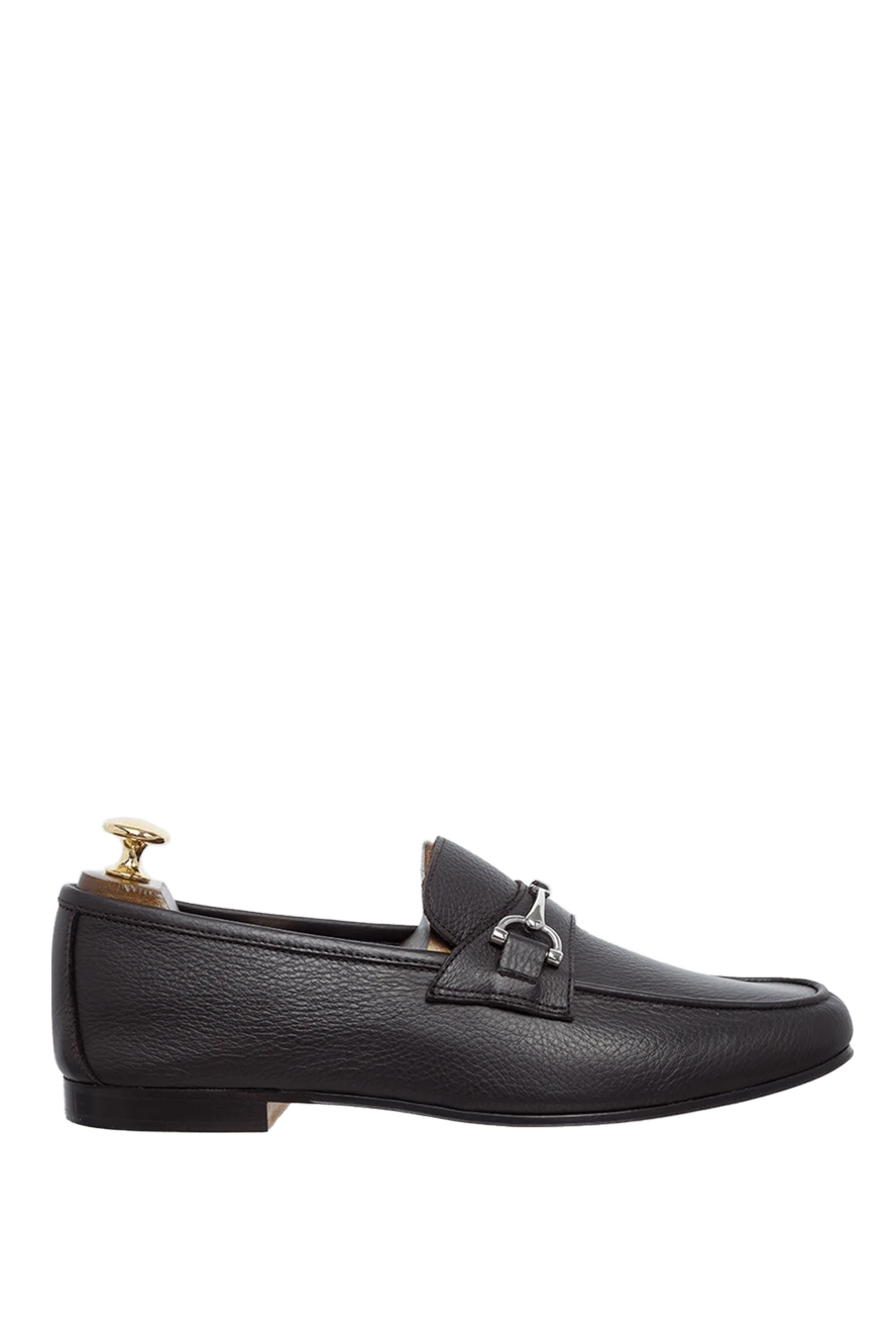 Andrea Ventura man black leather loafers for men купить с ценами и фото 160392 - photo 1