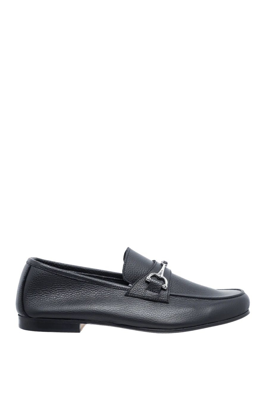 Andrea Ventura man black leather loafers for men купить с ценами и фото 160394 - photo 1