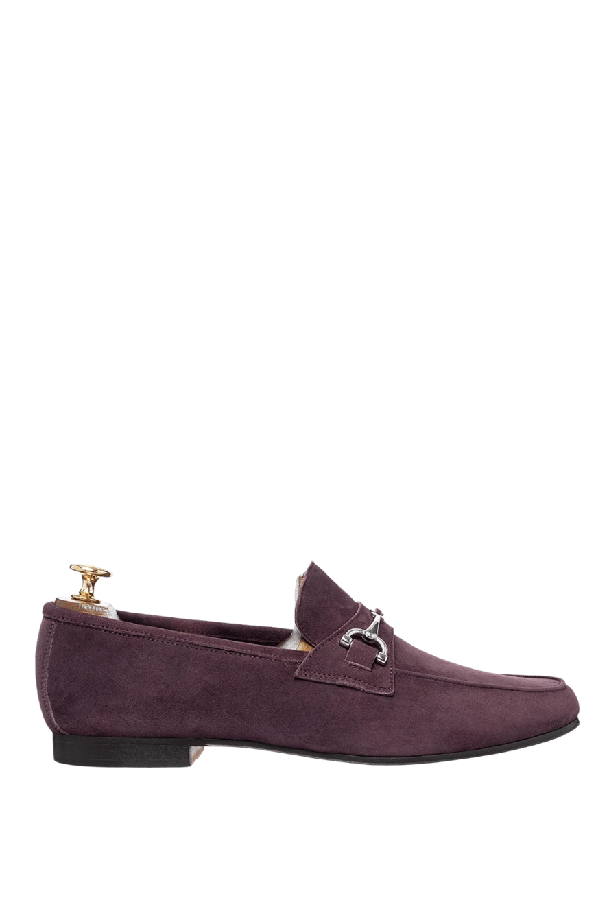 Andrea Ventura man burgundy suede loafers for men купить с ценами и фото 160399 - photo 1