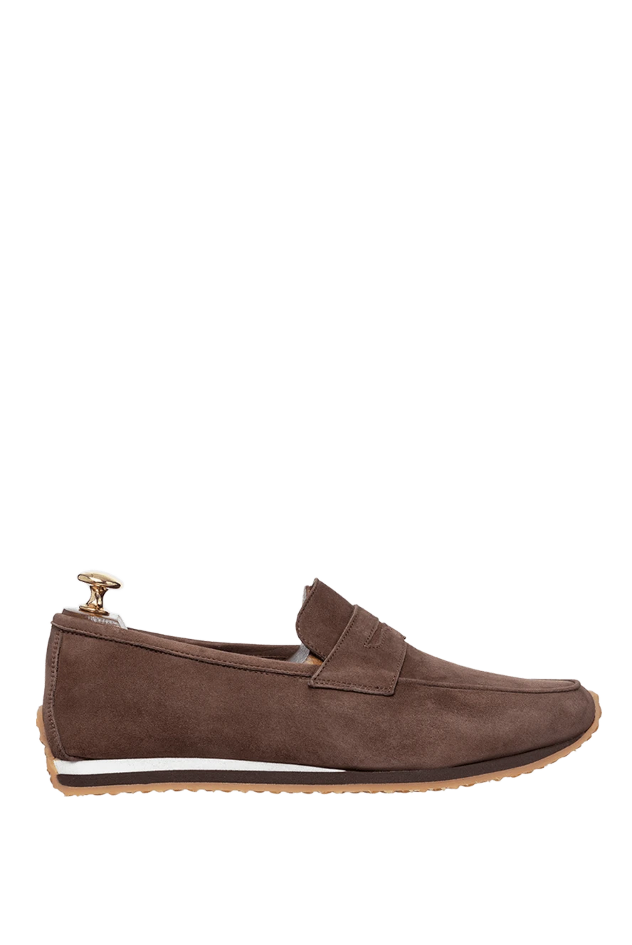 Andrea Ventura man brown suede drivers for men купить с ценами и фото 160411 - photo 1