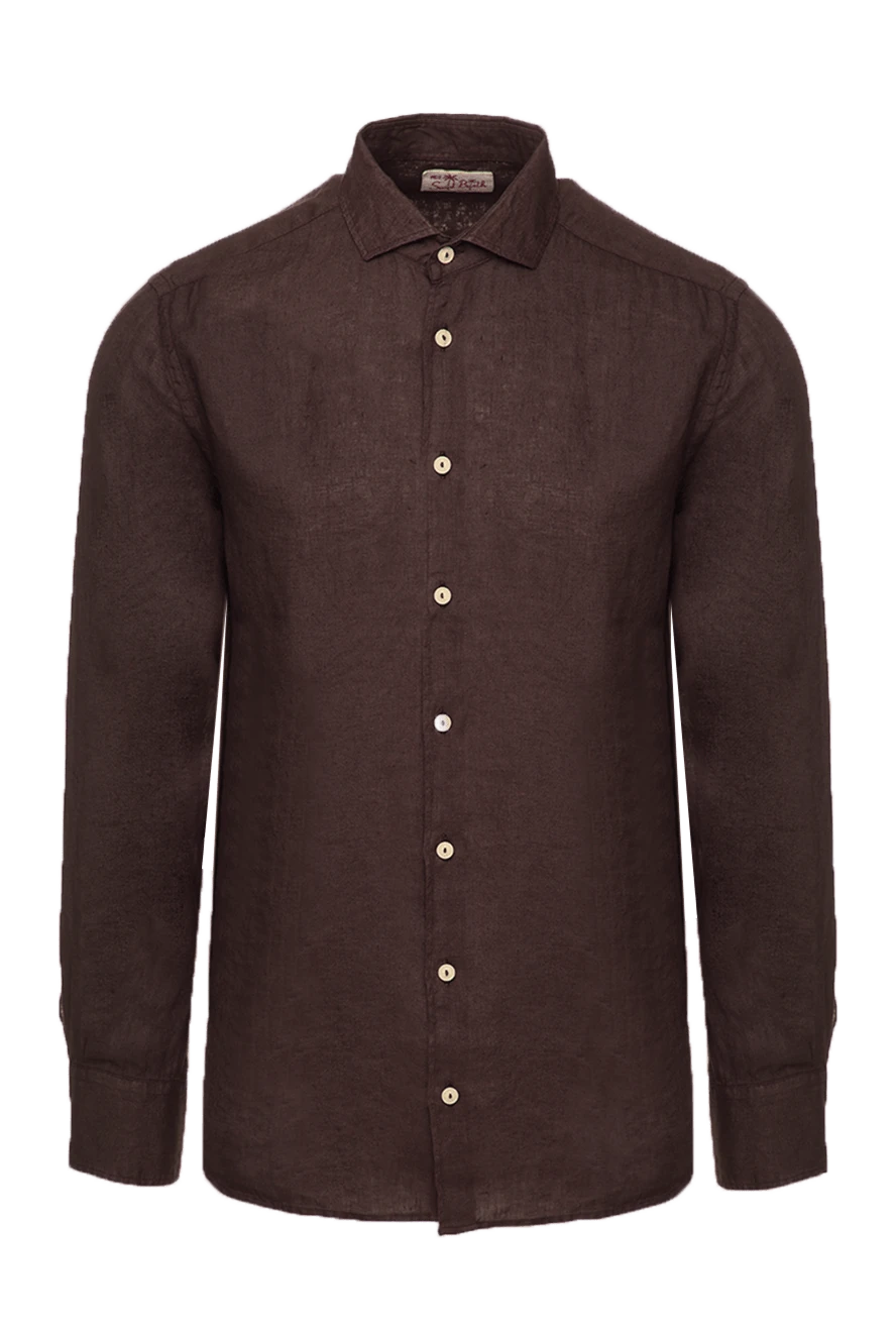 MC2 Saint Barth brown linen shirt for men 160444 - photo 1