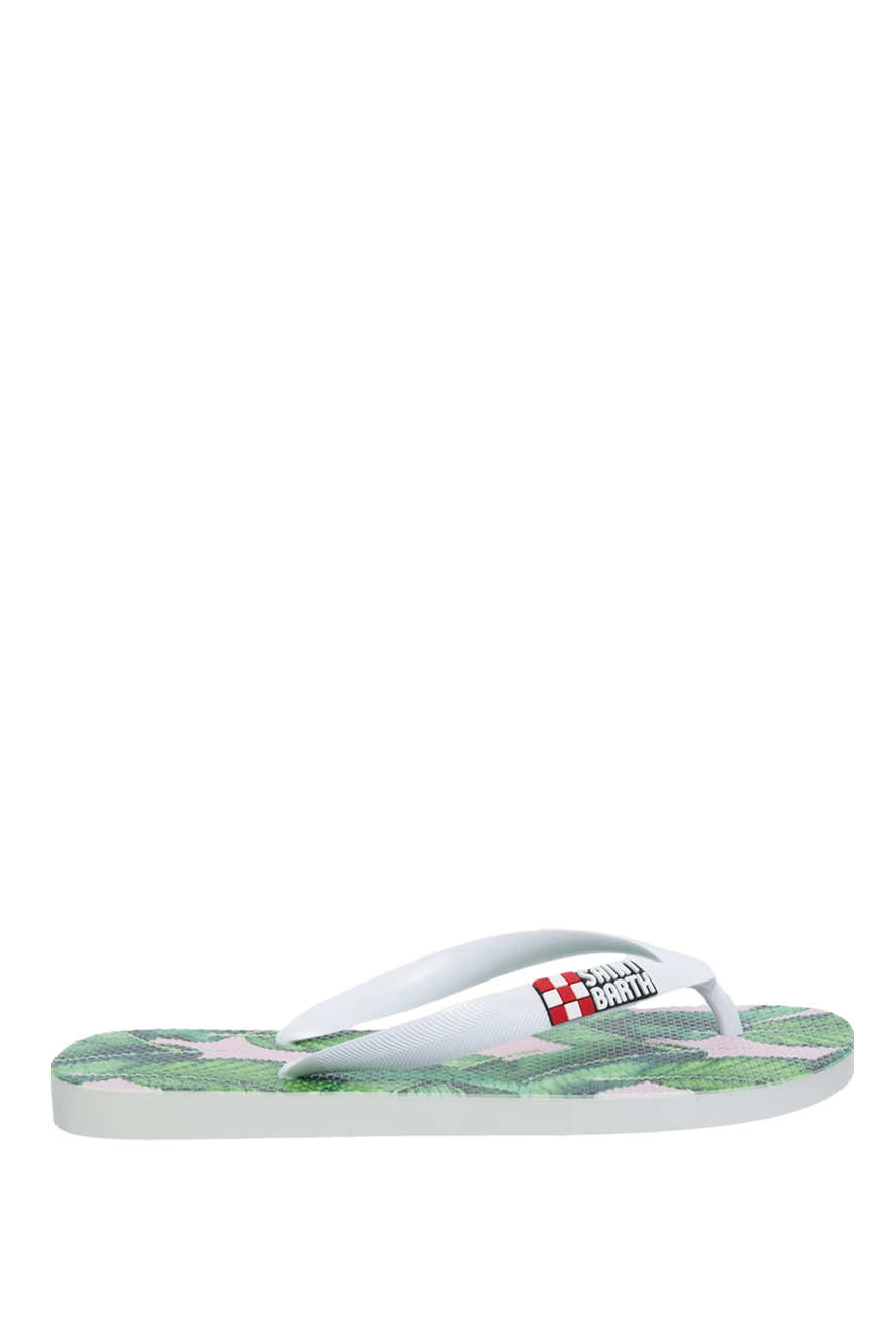 MC2 Saint Barth woman white polyurethane flip-flops for women купить с ценами и фото 160486 - photo 1